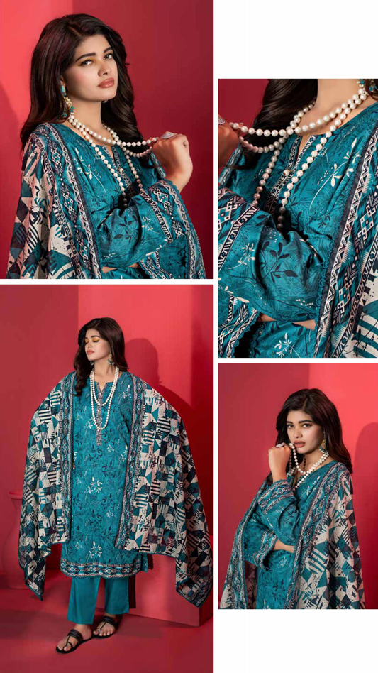 Zesh Unstitched Lawn 3 Piece 100% Original 🔥❤️