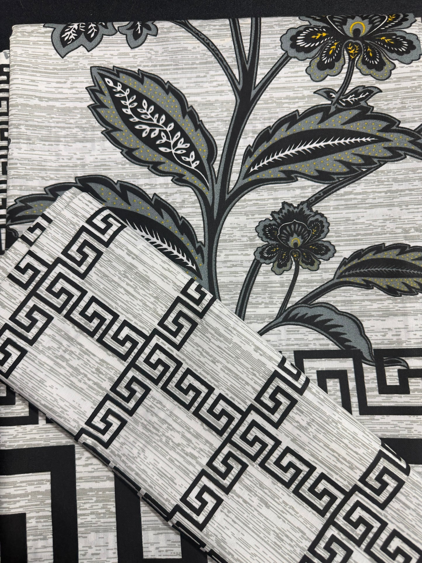 Salonika Grey Double Bed Bedsheets