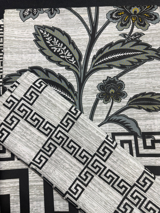 Salonika Grey Double Bed Bedsheets