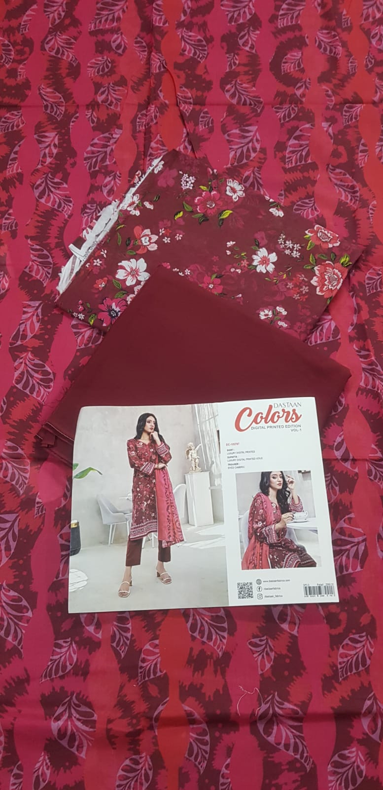 Colors VOL 01 by DASTAAN Lawn Unstitched Lawn 100% Original Lawn 3 Pieces ❤️🔥