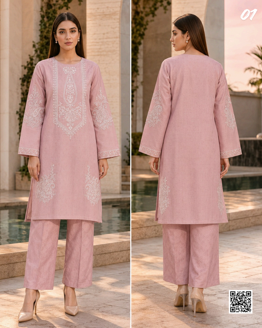 SALITEX 2PC EMBROIDERED UNSTITCHED LAWN COLLECTION