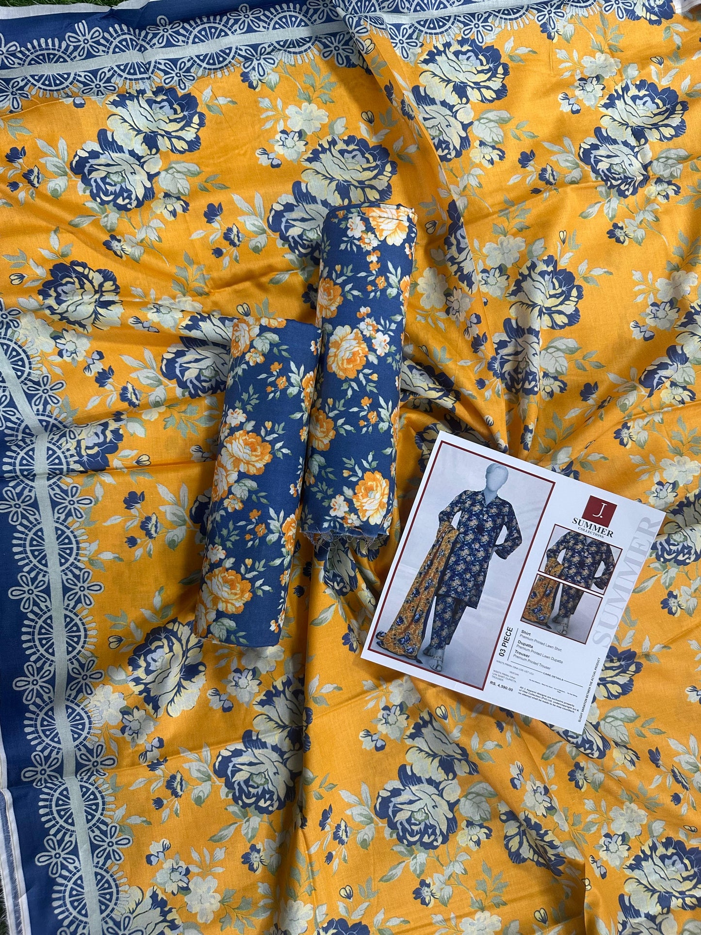 Junaid Jamshed Inspired J. Digital Printed Lawn 3 Piece Unstitched Collection