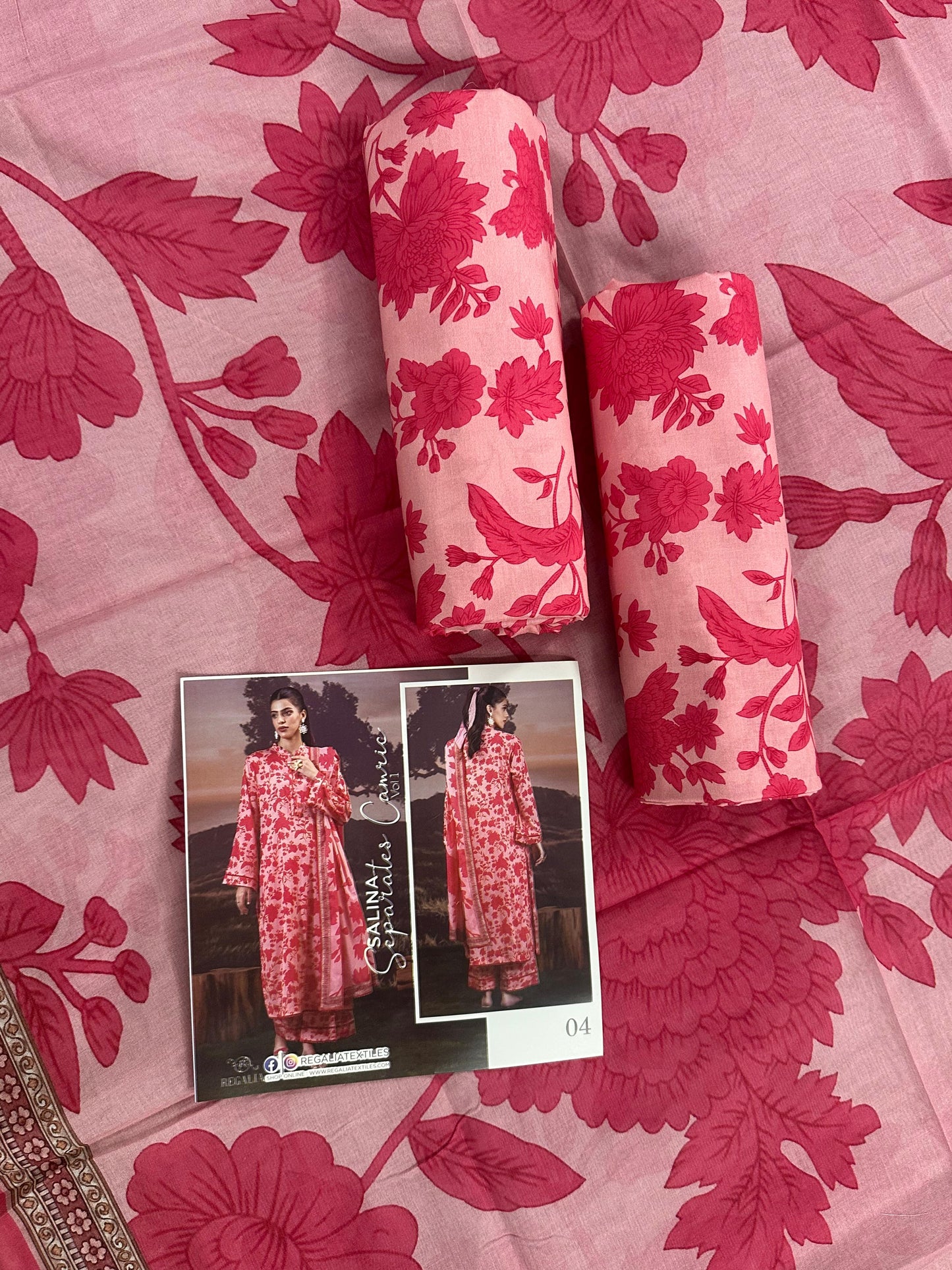 ✨🌿 SALINA SEPARATES – DIGITAL PRINTED LAWN COLLECTION 🌿✨ Design #4
Vol 1 – 2026 | By Regalia Textile