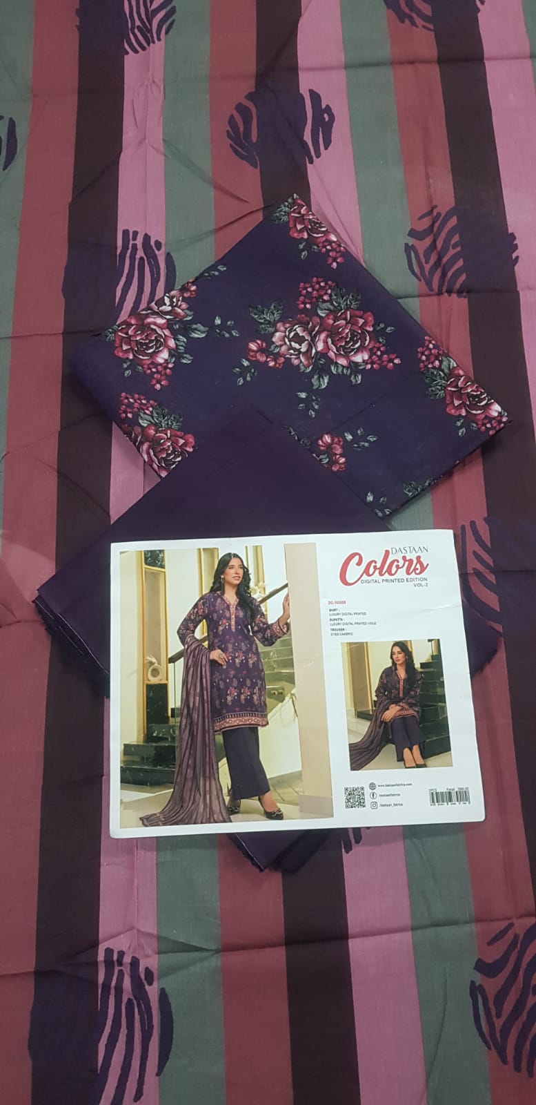 Colors VOL 01 by DASTAAN Lawn Unstitched Lawn 100% Original Lawn 3 Pieces ❤️🔥