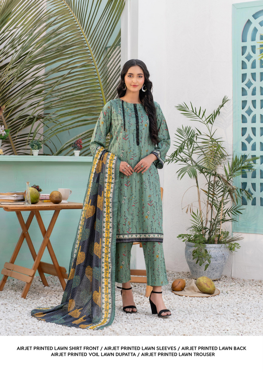 Zesh Unstitched Lawn 3 Piece 100% Original 🔥❤️