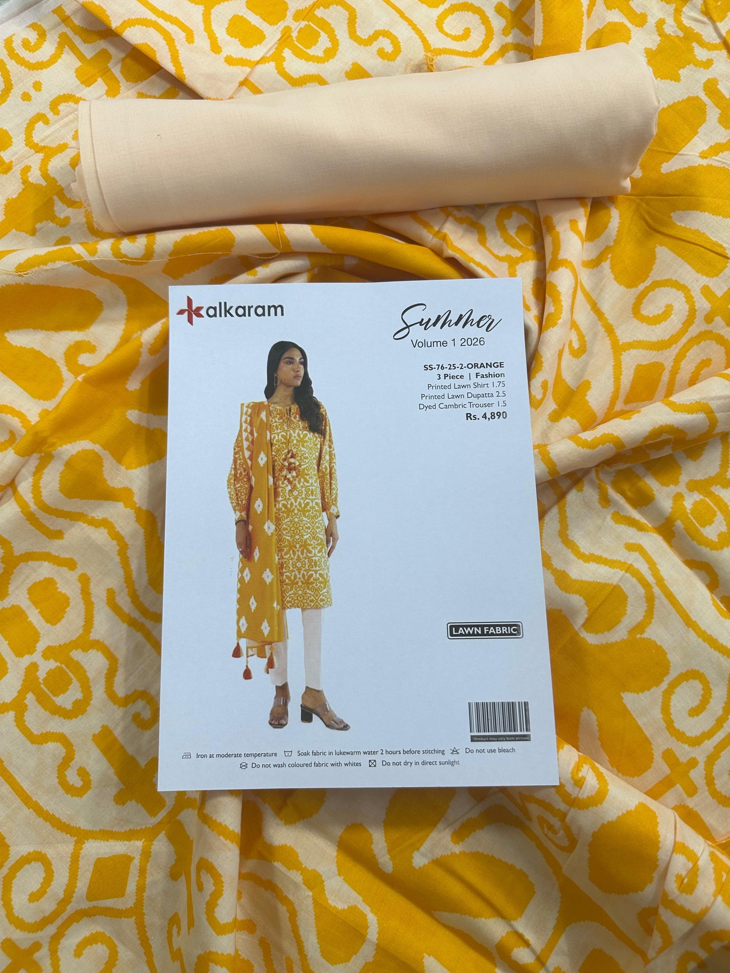 Alkaram Premium Unstitched Collection Digital Printed 2-Piece Suit