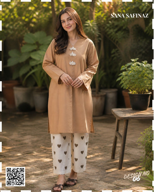 Sanasafinaz Stitched Cordset 2PCs Cotton (S+T) Collection