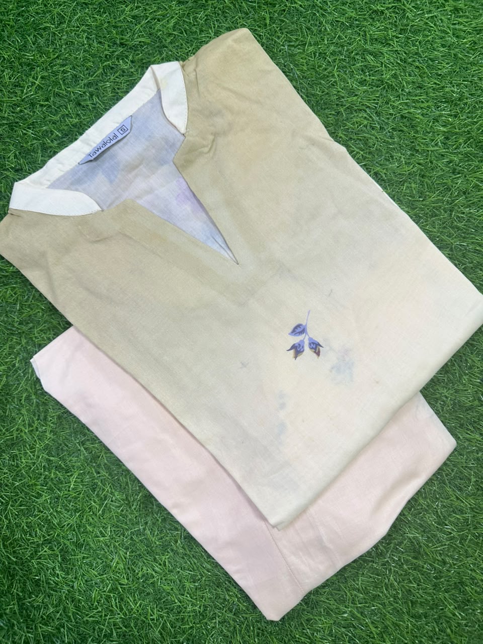 Tawakkal Yellow Stitched 2-Piece
