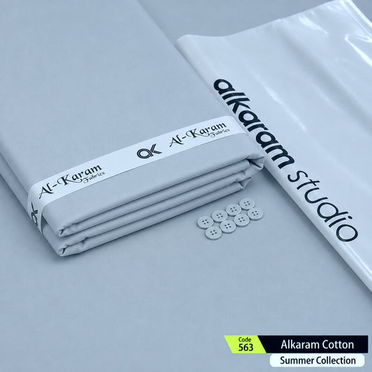 Alkaram Ice Blue Egyptian Cotton Gents Suits