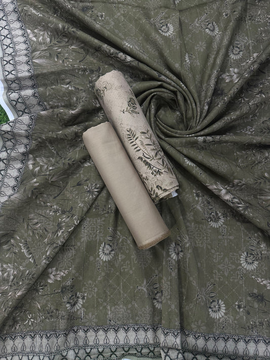 Sahara Khaki Printed 3Pcs