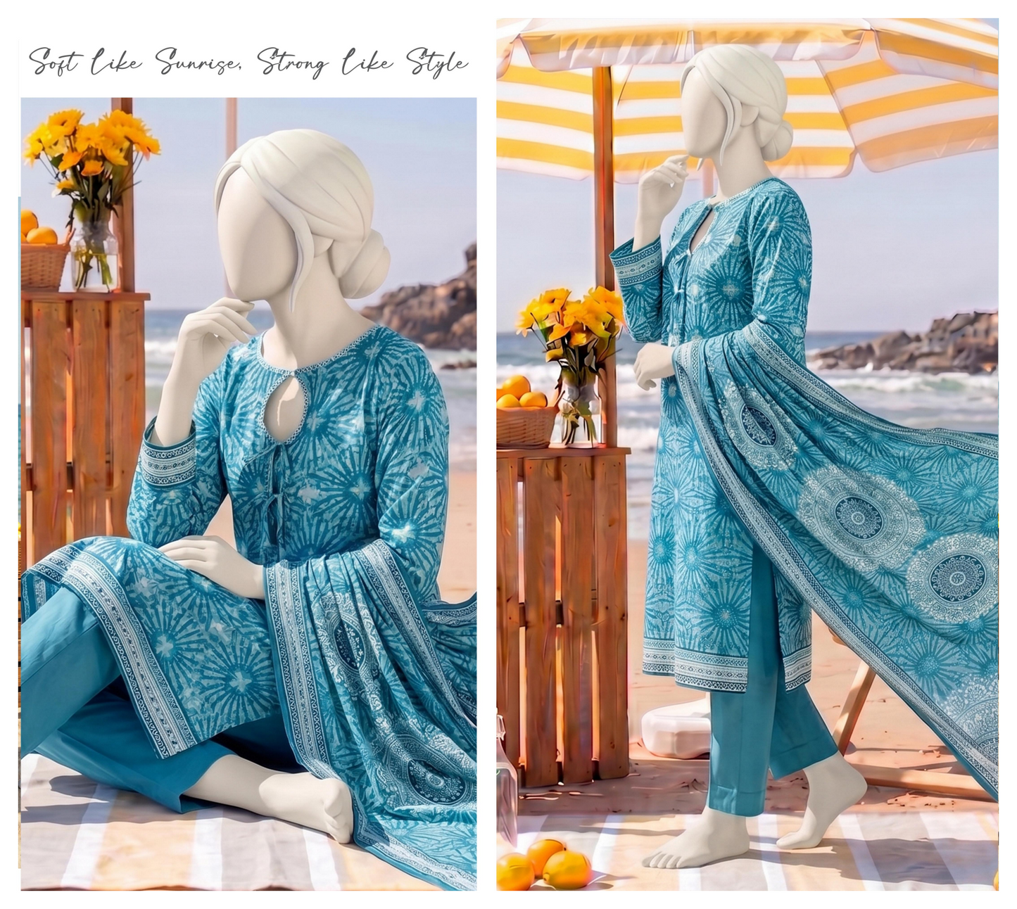 SAWERA-E-SAHIL Printed Lawn Collection D-06