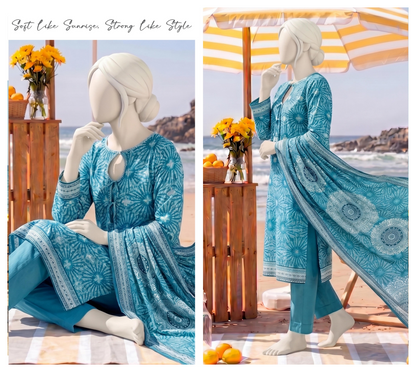 SAWERA-E-SAHIL Printed Lawn Collection D-06