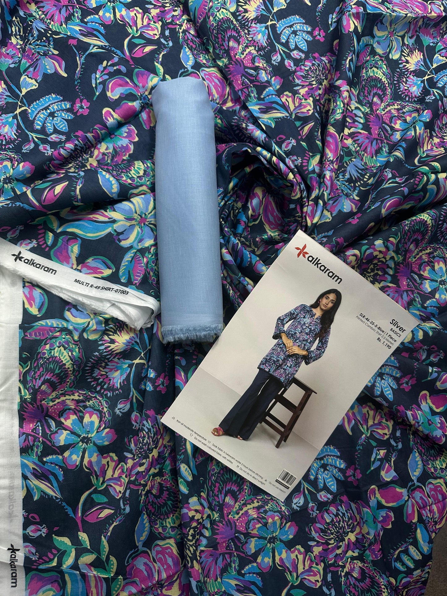 Alkaram Blue 2Pcs S+T