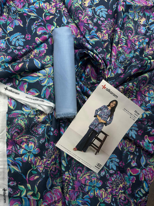Alkaram Blue 2Pcs S+T