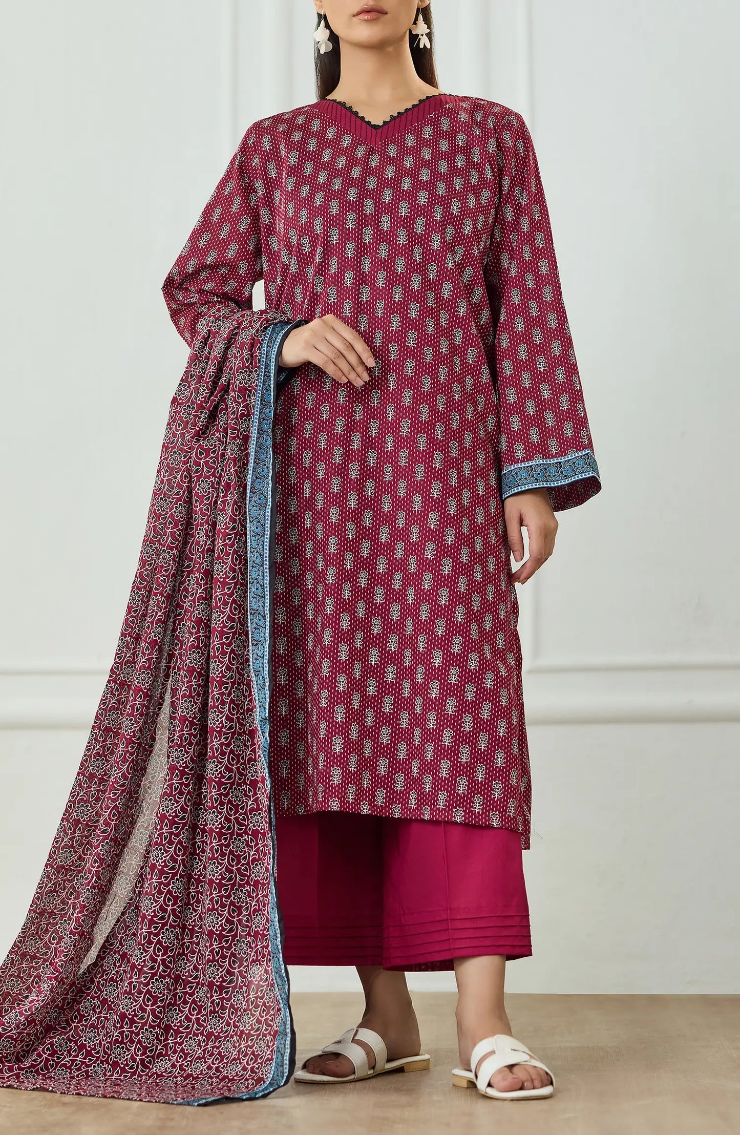 ✨ORIENT 100% ORIGINAL Unstitched Lawn 3 Piece✨ Design #OTL-25-496
