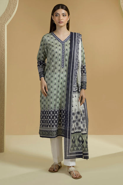 Zellbury Doriya Lawn 3 Pcs Unstitched Collection D.C:- WUS25X25708