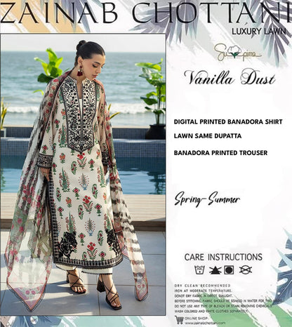 Zainab Chottani Banadora Unstitched 3P🔥