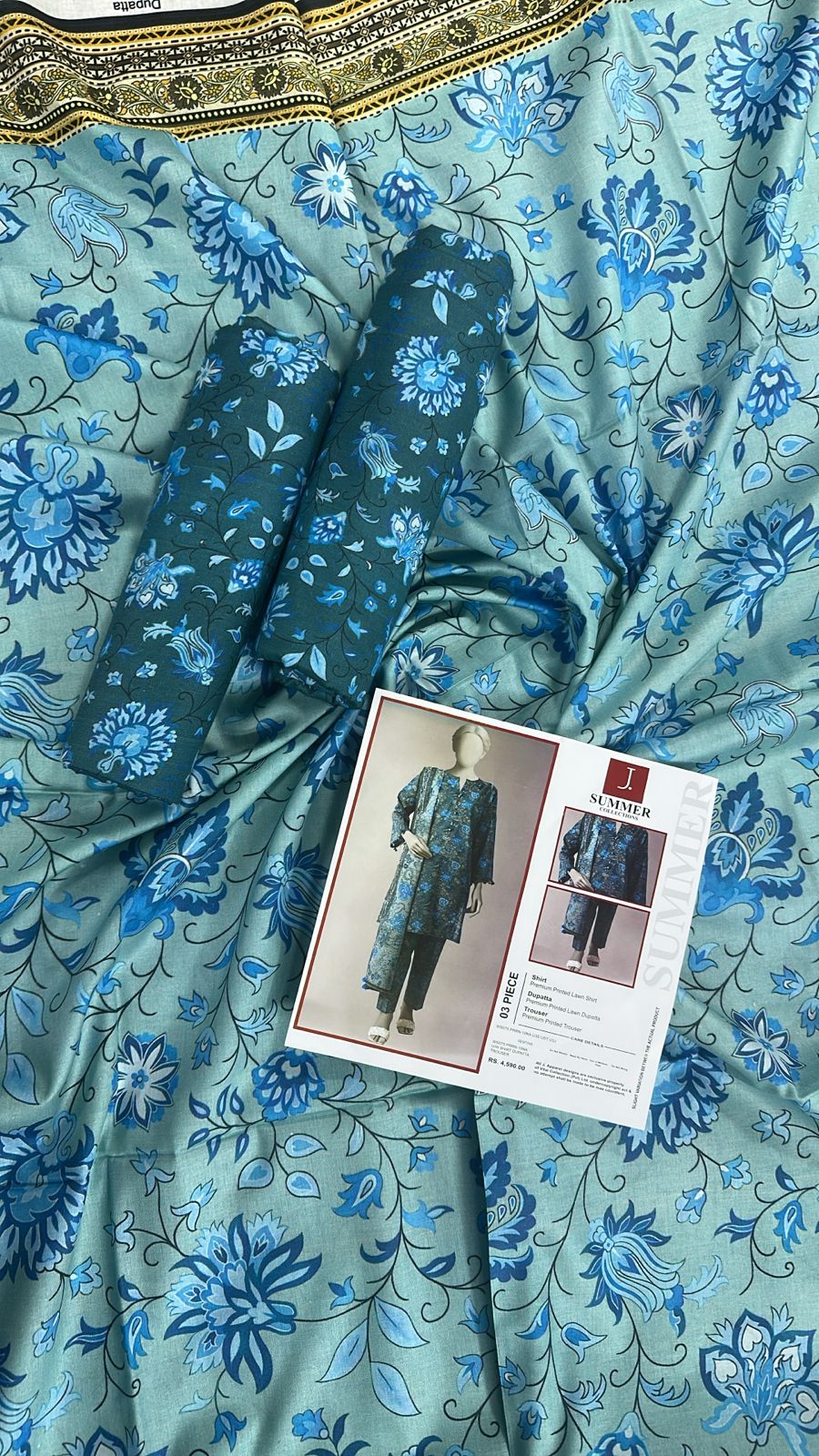 Junaid Jamshed Inspired J. Digital Printed Lawn 3 Piece Unstitched Collection