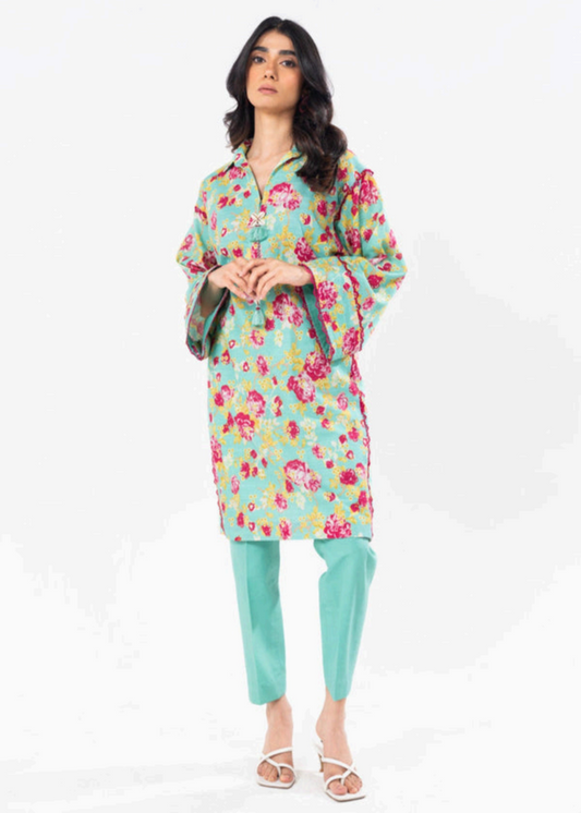 Alkaram Light Blue Khaddar 2Pcs