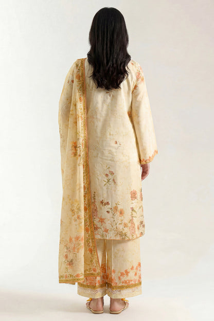Saya Peach 3PCs Printed Lawn Unstitched Collection