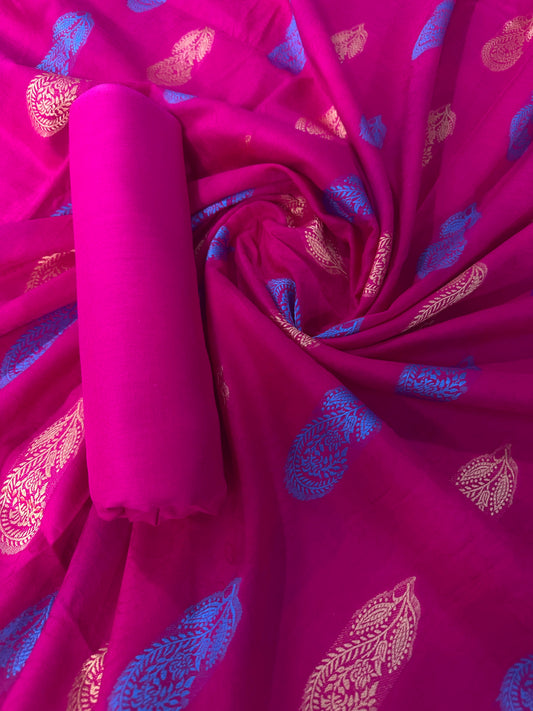 Jacquard Dark Pink Lawn 2 Pcs Collection