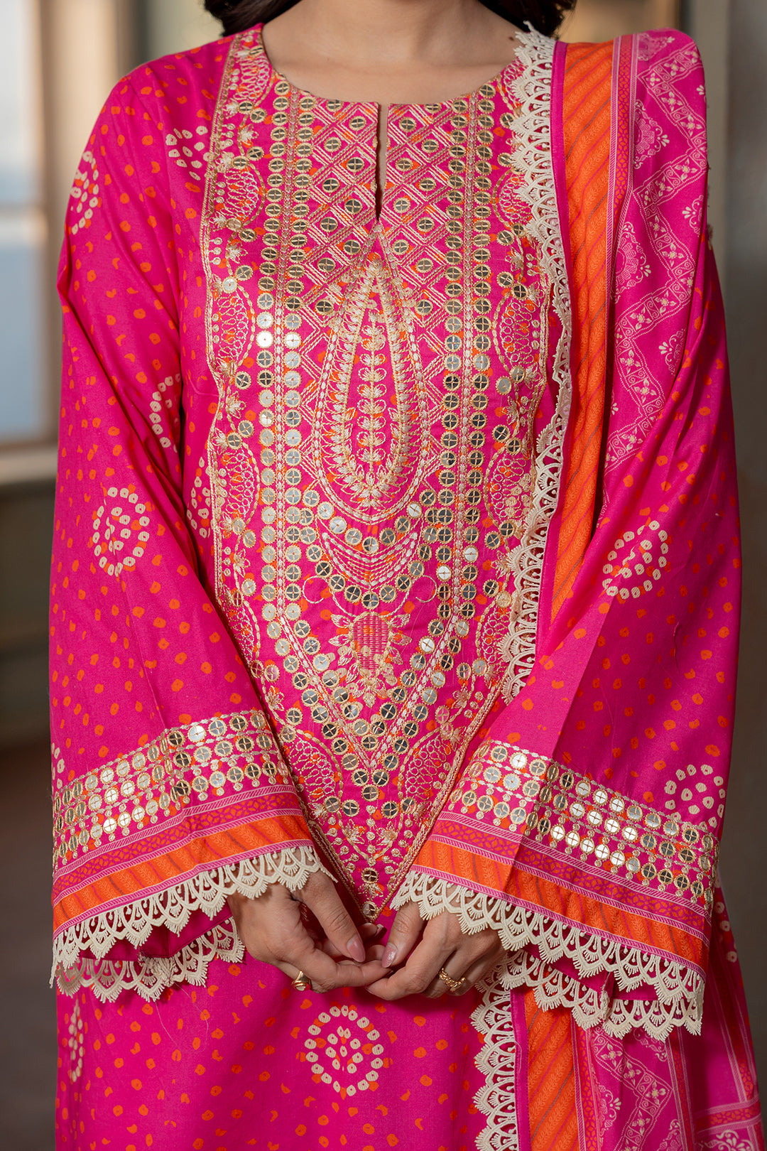 Zellbury D.C:- WUS26E30502 Embroidery Printed Lawn 3Pcs Collection