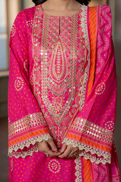Zellbury D.C:- WUS26E30502 Embroidery Printed Lawn 3Pcs Collection