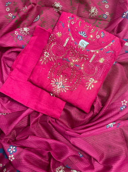 BQ EMBROIDERY STITCHED 3PCS RANDOMLY ANY COLOR/ ANY DESIGN