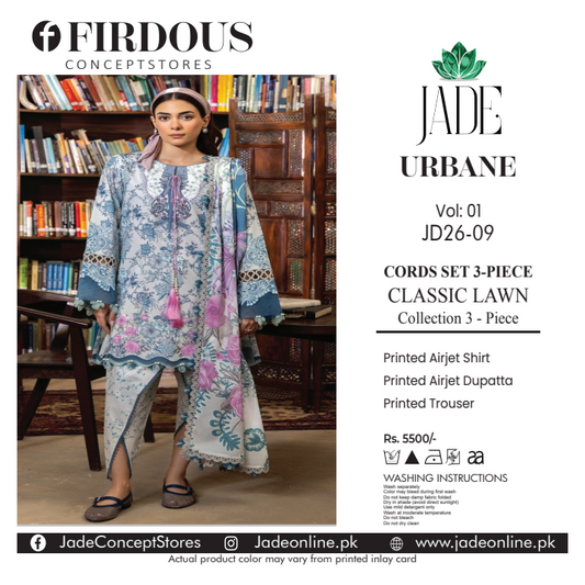 FIRDOUS JADE 18936 Lawn 3Pcs Collection