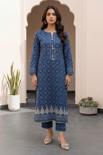 Zellbury D.C:-WUS26E20809   Digtal Printed Embroidery Lawn 2Pcs Collection