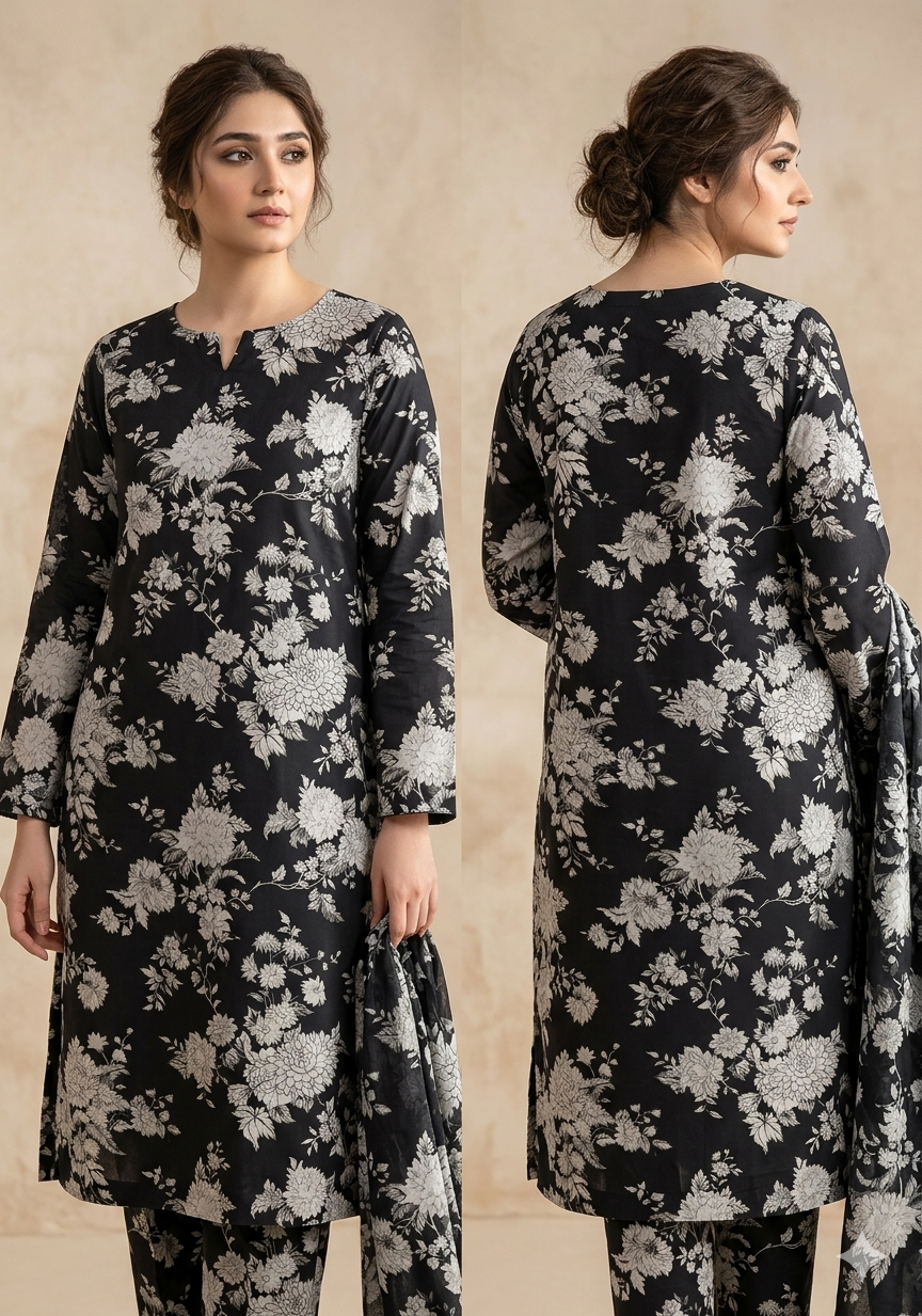 Soft Lawn Cords Set – Unstitched 2 Piece All Over Collection