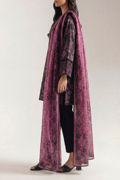 Saya Black 3PCs Printed Lawn Unstitched Collection