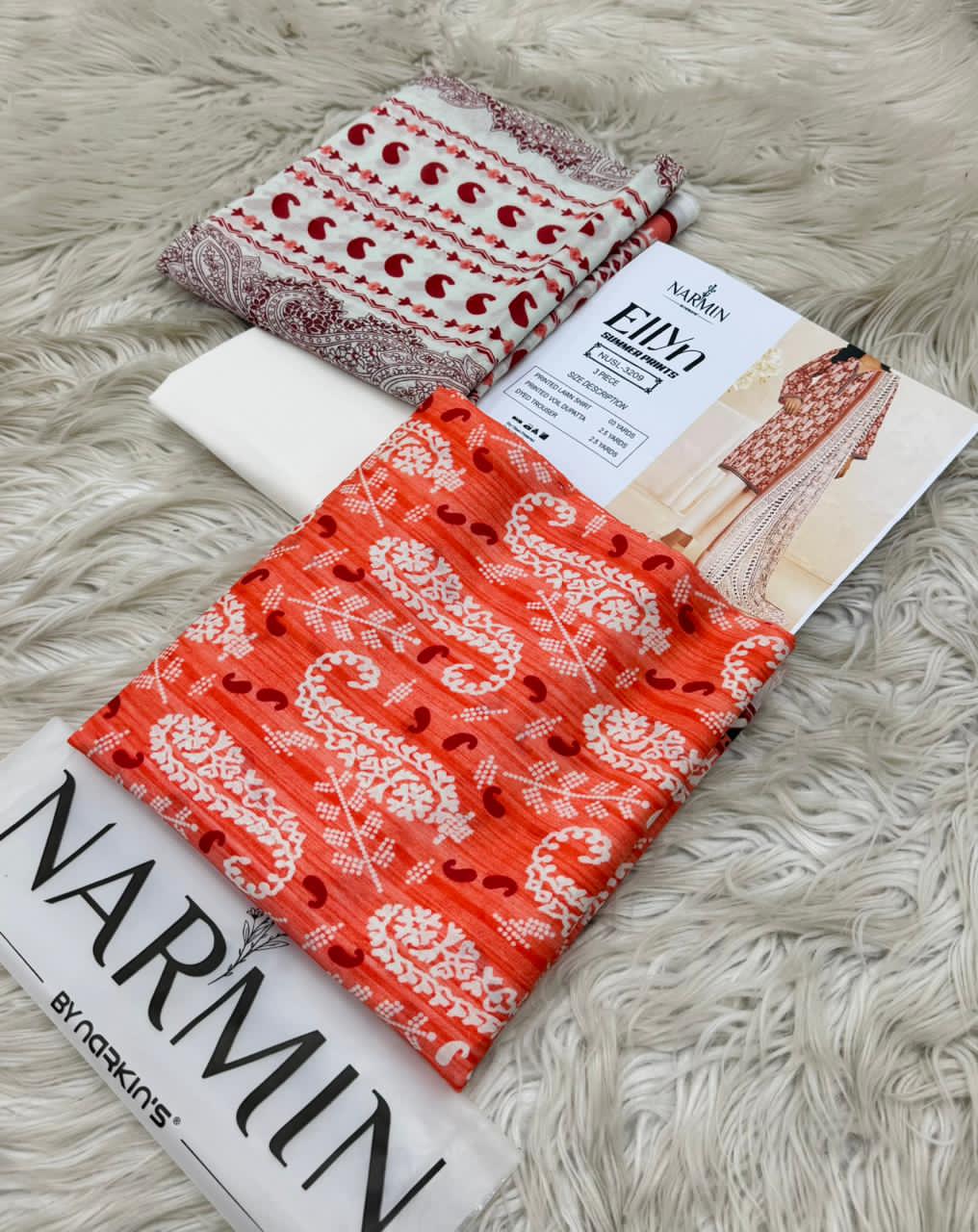 NARMIN Ellyn 100% Original Unstitched Lawn ❤️  by NARKINS