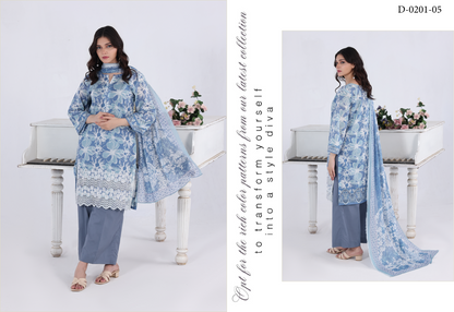 Luxury Summer Collection 
NAKSH KARI BY MOOSAJEE Design# D-0201-05