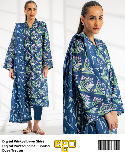 Ego Lawn Unstitched 3Pcs in Wholesale ❤️✅
