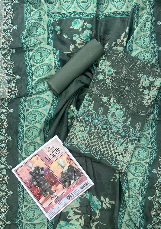 ALMEERAH – LUXCHIC Luxury Unstitched 3pcs Collection