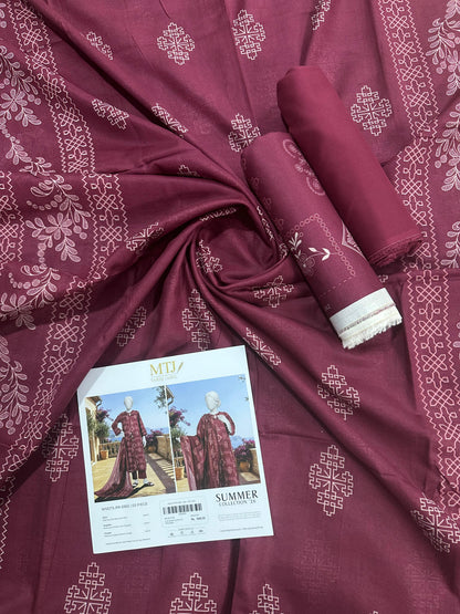 MTJ Original (WSDTS-PR-5362) Printed Lawn Unstitched Collection – Summer 2026