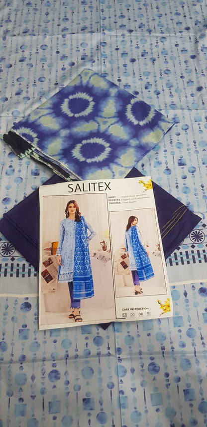 Salitex Unstitched Lawn 3P 🔥