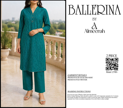 BALLERINA BY ALMEERAH D-11-  2PCS JACQUARD COLLECTION