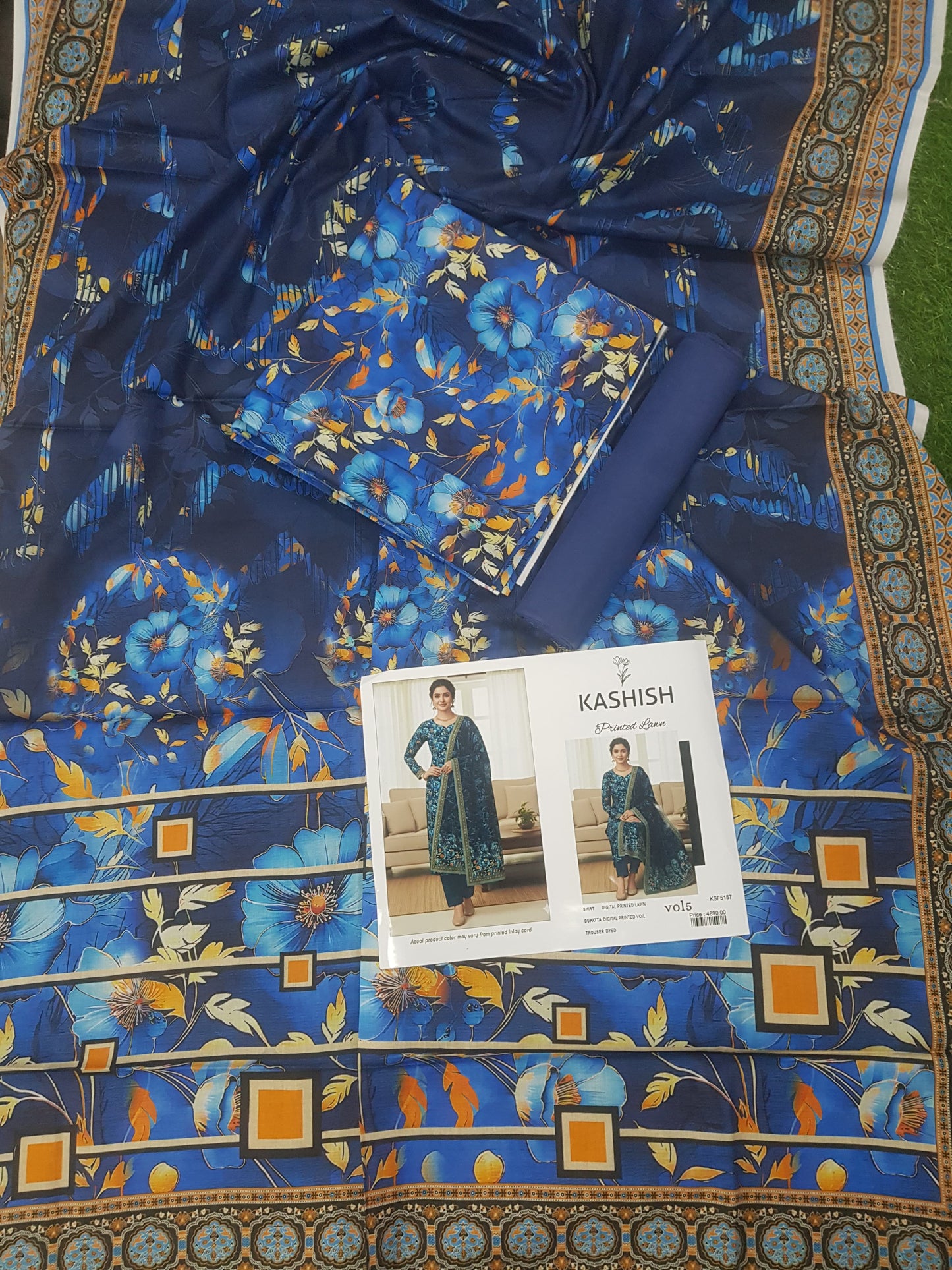 Kashish Unstitched Lawn 3 Piece in Wholesale Price 🔥