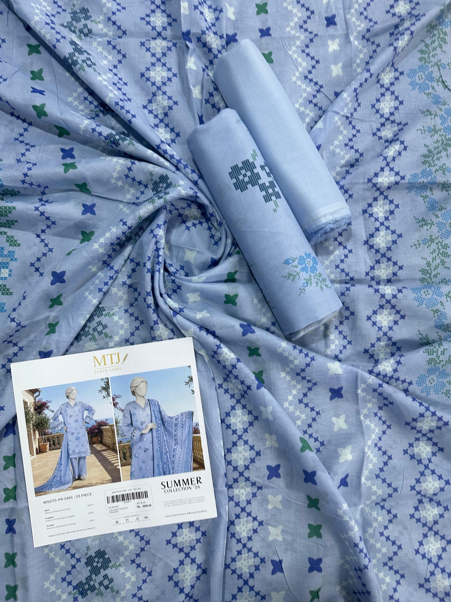 MTJ Original (WSDTS-PR-5365) Printed Lawn Unstitched Collection – Summer 2026