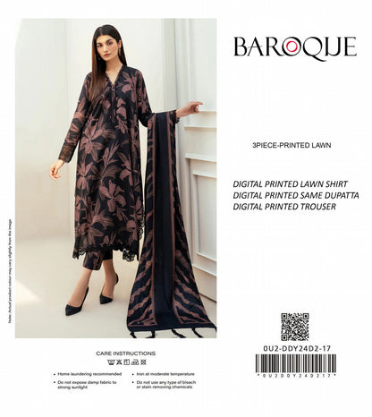 BAROQUE Lawn Printed Trouser 3PC In Wholesale Price 🥺🔥