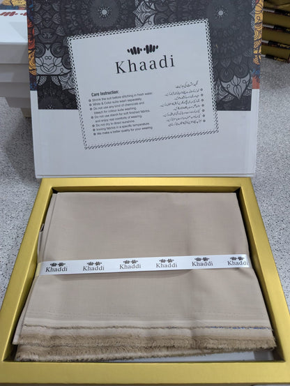 Khaadi Gents With Box Unstitched Soft Cotton