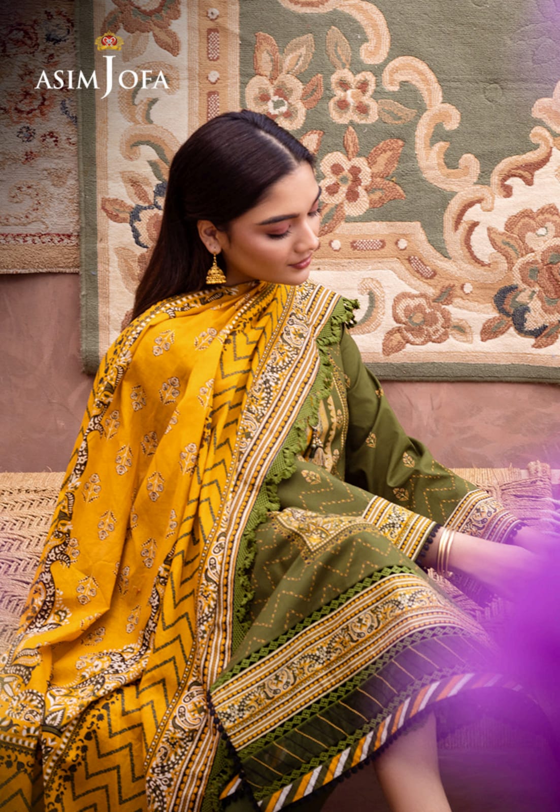 Asim Jofa Premium 3 Piece Unstitched Lawn Collection