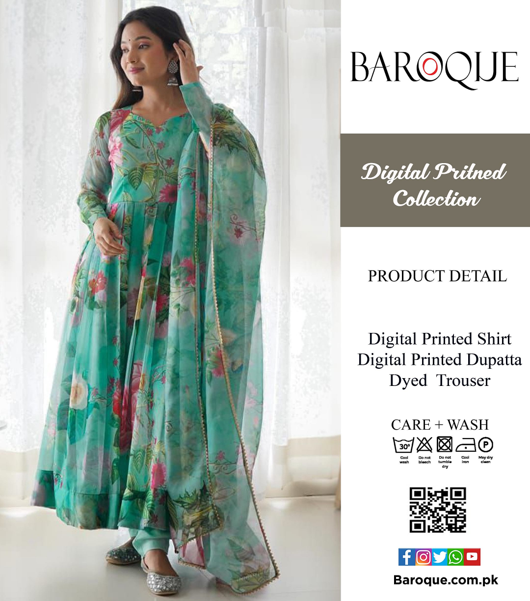 BARØQUE LAWN COPY 3 PIECE