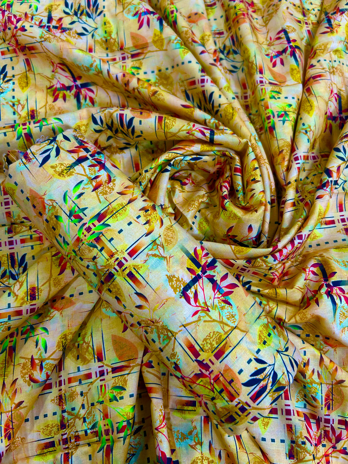 Mi Creation By Dr.Haris Mustard Yellow Lawn 2Pcs