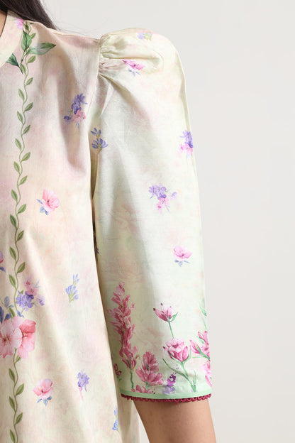 Saya Pistachio 3PCs Printed Lawn Unstitched Collection