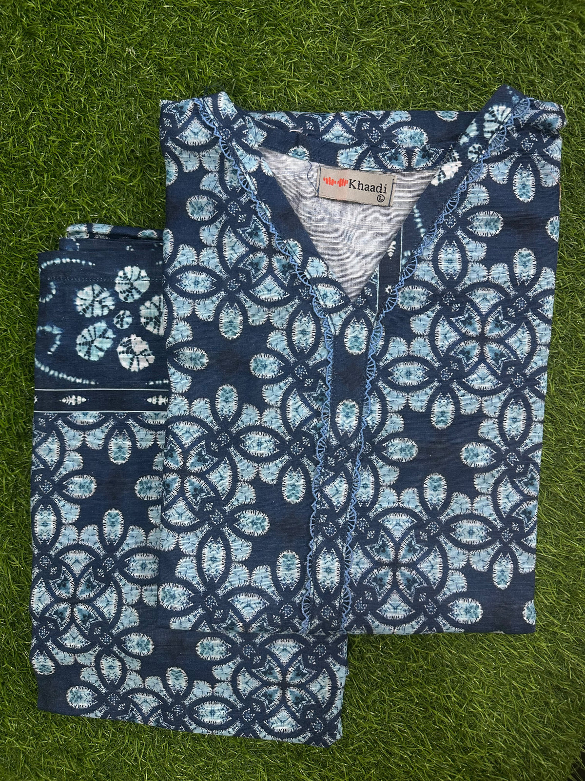 Khaadi Blue Stitch 2Pcs