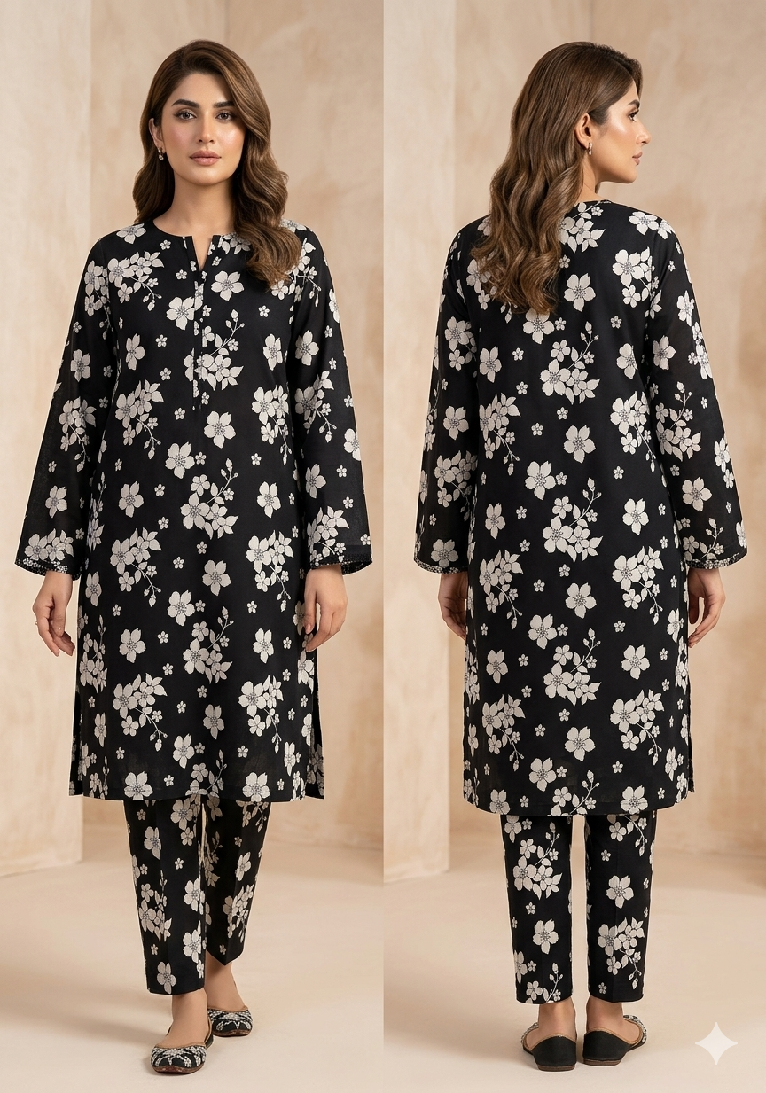 Soft Lawn Cords Set – Unstitched 2 Piece All Over Collection