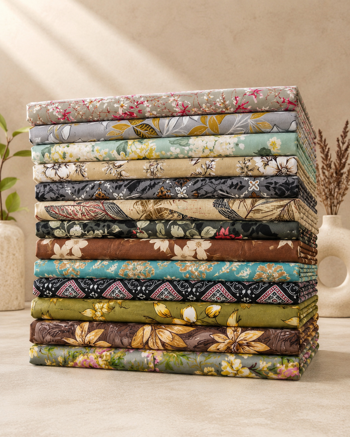 Salonika Randomly Full Printed King Size Bedsheets Collection